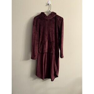 32 Degrees Heat Womens Cozy Plus Sleep Lounger Hooded Wine Color Size L/XL~‎